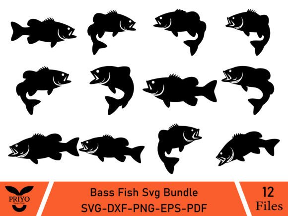 Bass Fish Svg Bundle: A Versatile Graphics Asset for Crafts