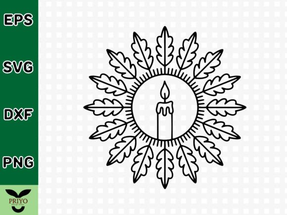 Candlelit Snowflake Whispers SVG: A Graphics Gem for Crafts