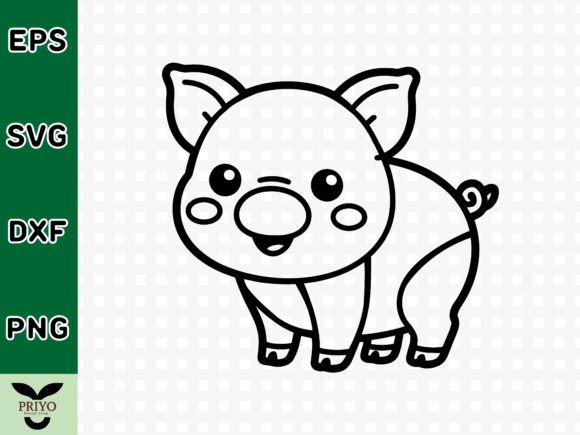 Cute Baby Pig SVG: A Charming Addition to Crafts and Graphics
