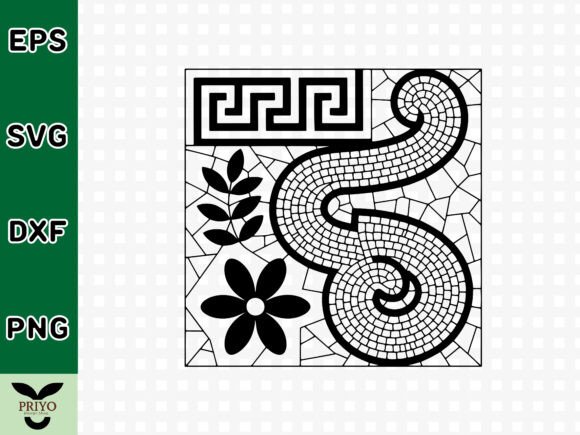 Floral Spiral Mosaic SVG: A Versatile Design Gem