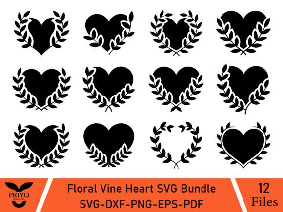 Floral Vine Heart SVG: A Versatile Graphics Asset for Crafts