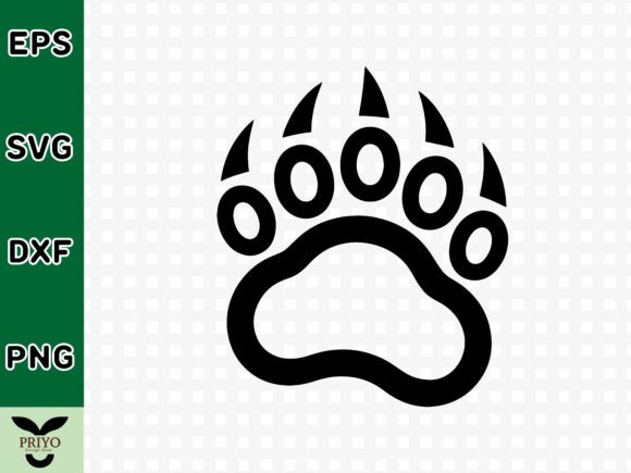 Grizzly Bear Paw SVG: A Versatile Graphics Asset for Crafts