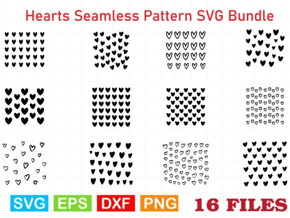 Hearts Seamless Pattern SVG Bundle: A Crafty Graphics Treasure