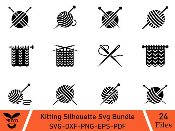 Kitting Silhouette Svg Bundle: A Versatile Design Review