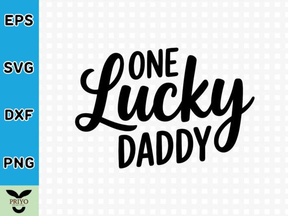 One Lucky Daddy SVG: A Charming Embroidery Design
