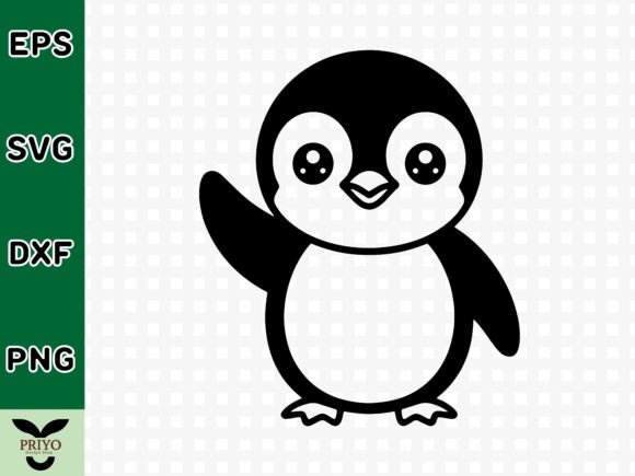 Review: Cute Baby Penguin Waving Hand SVG for Graphics and Crafts