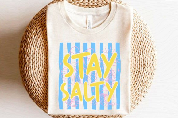 Stay Salty Retro Summer SVG Design for Graphics and Crafts